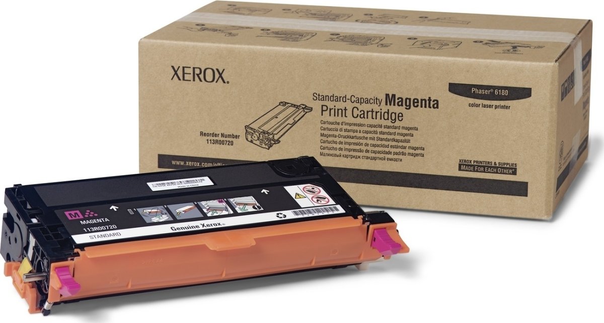 Xerox 113R00724 lasertoner, röd, 6000s
