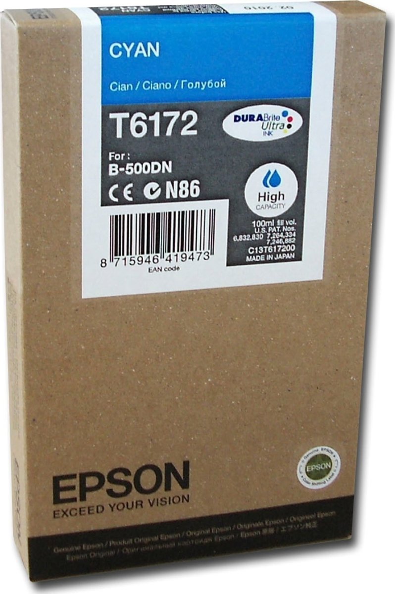 Epson nr T6172/C13T617200 bläckpatron, cyan, 7000