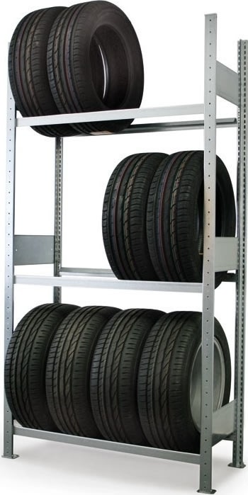 META Clip S3 däckhyll, 200x100x40cm, 150kg, extra