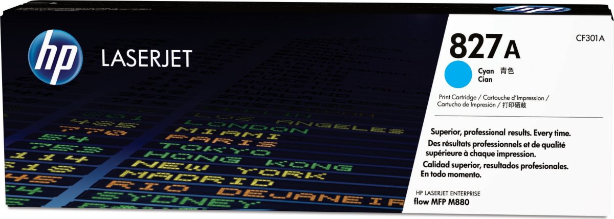 HP 827A/CF301A lasertoner, blå, 32 000 s