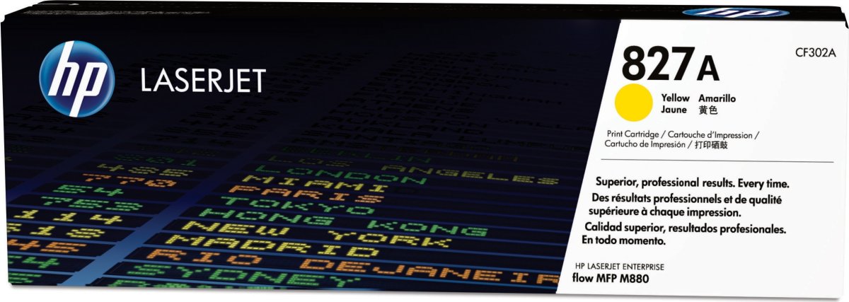 HP 827A/CF302A lasertoner 32 000 s, gul