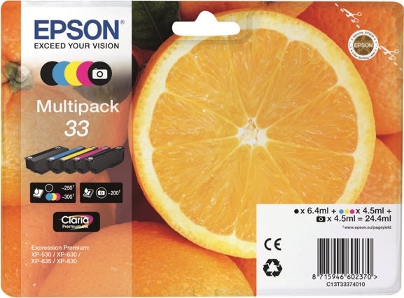 Bläckpatron Epson 33 Flerpack