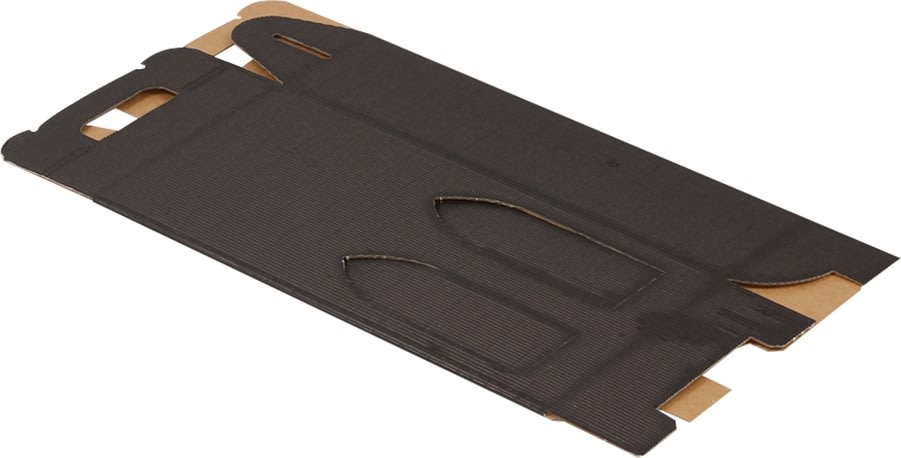 Vinkartong 2 flaskor Wellpapp Svart