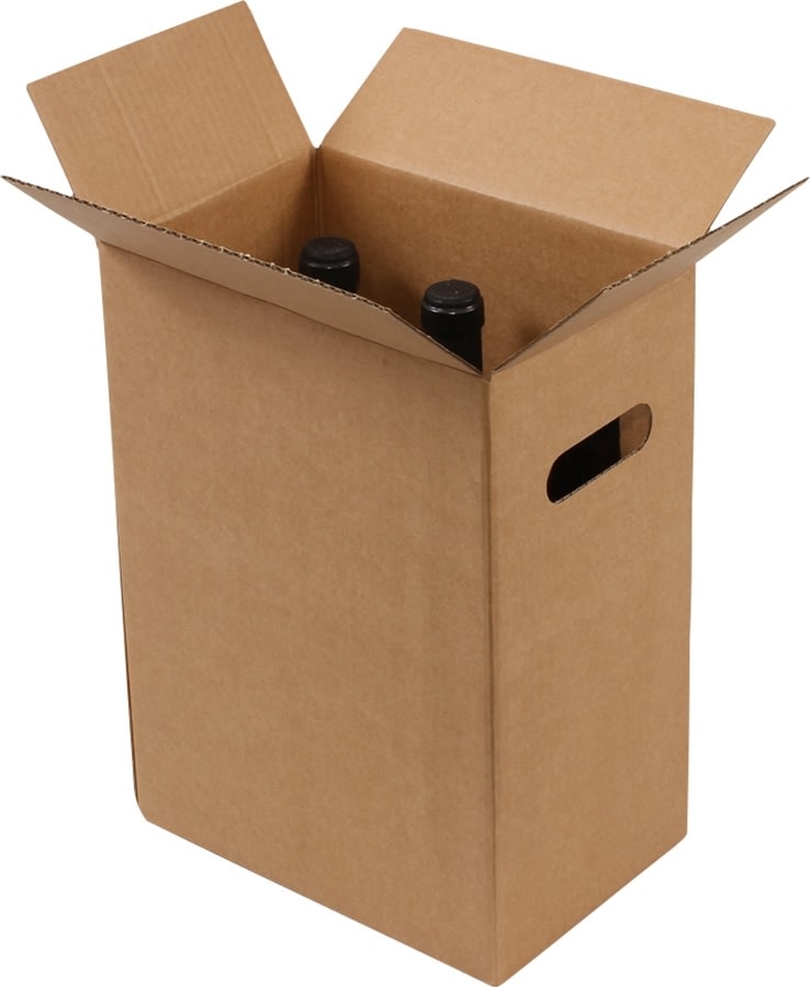 Vinlåda med rumsetsdelare 6 flaskor