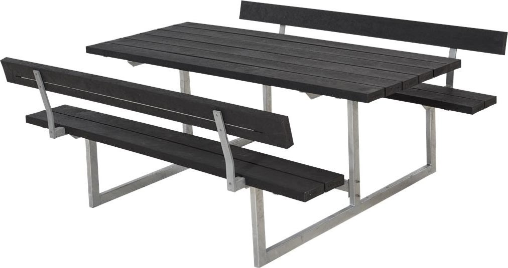 Plus Basic bänkset med ryggstöd | RePlast