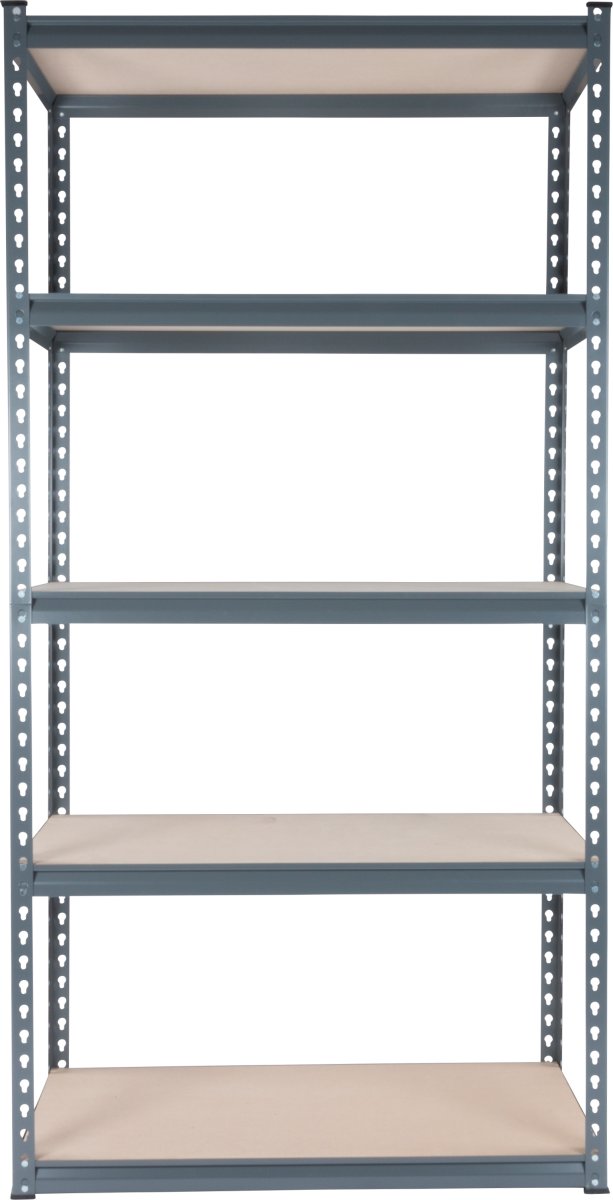 Stålhylla 5 hyllor, 200 kg, 180x90x45 cm