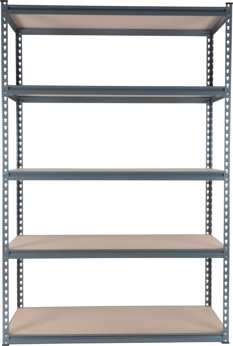 Stålhylla 5 hyllor, 300 kg, 180x120x47 cm