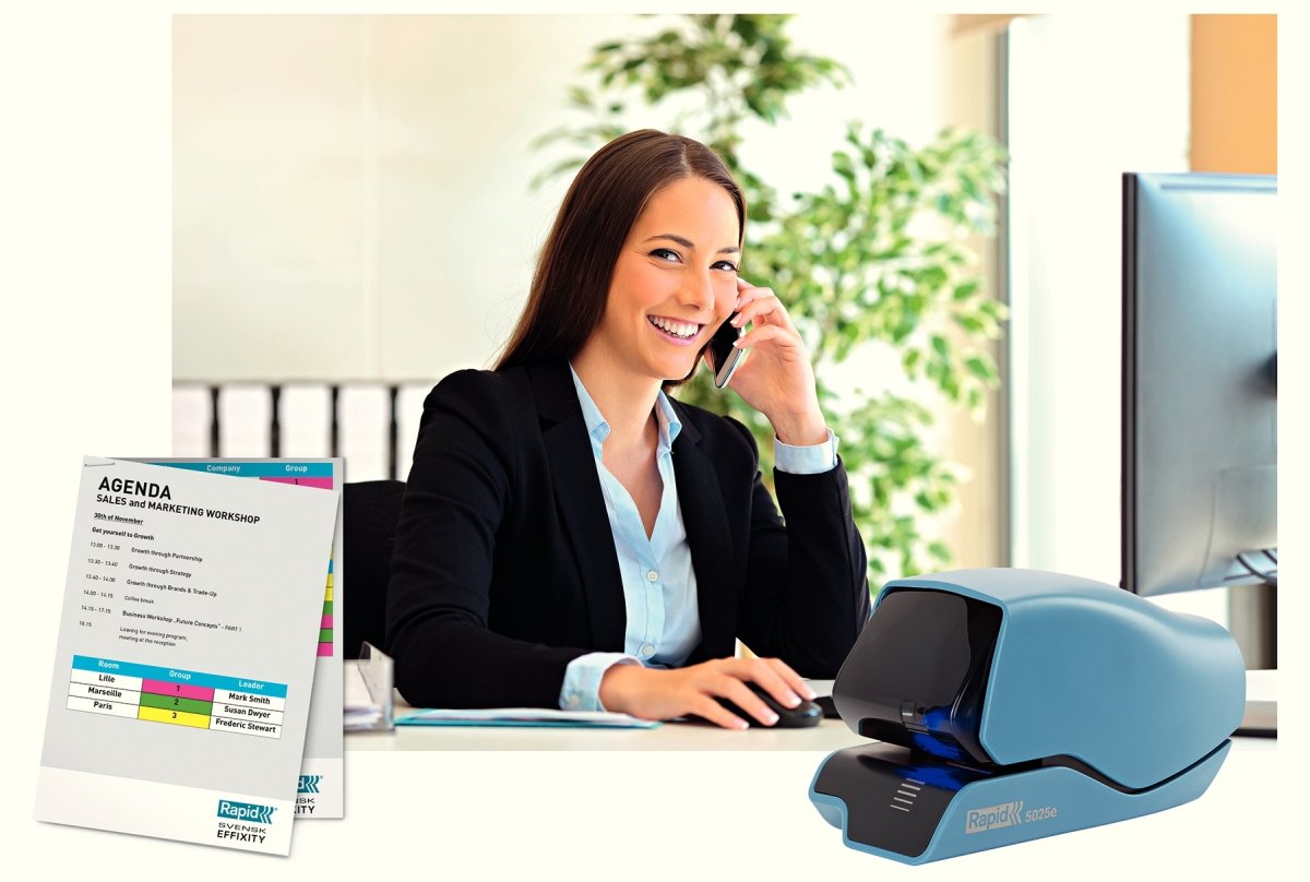 Elektrisk häftapparat Rapid 5025e Blå