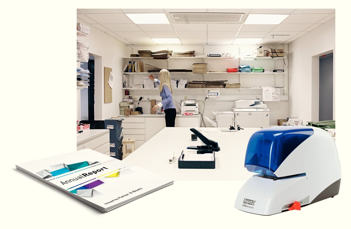 Elektrisk häftapparat Rapid Supreme R5050e Vit/blå