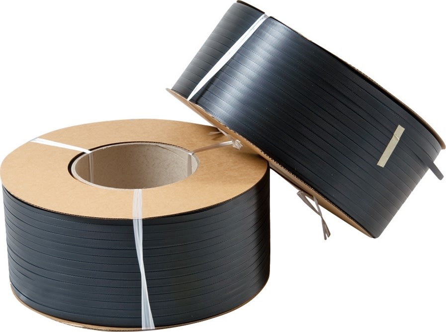 Maskinband PP Ø406 mm, 225 kg, svart, 2200 m