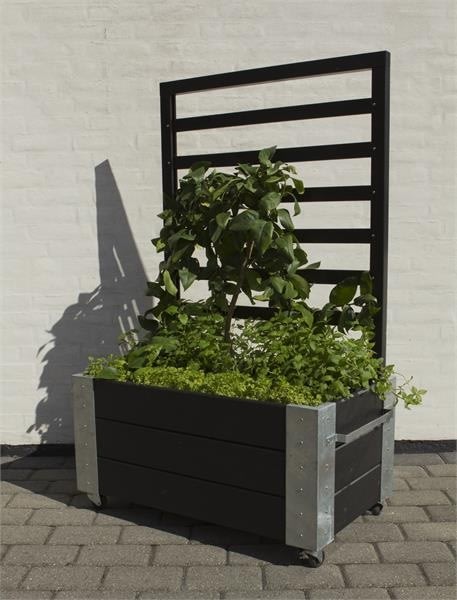 Planteringslåda Plus Cubic 87x50x130 cm Svart