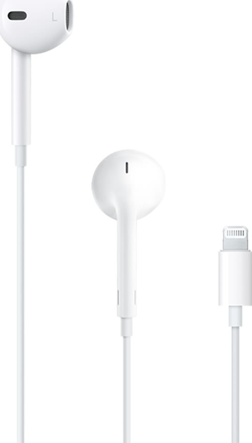 Apple EarPods høretelefoner m/Lightning-stik, hvid