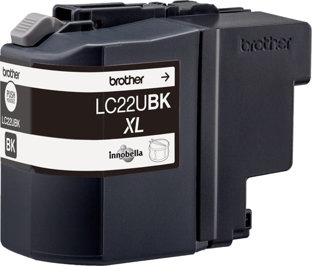 Brother LC22UBK XL bläckpatron, svart, 2400 s