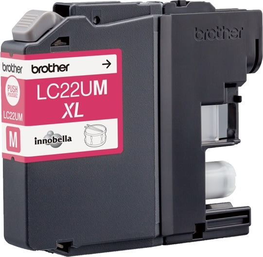 Brother LC22UM XL bläckpatron, magenta, 1200 s