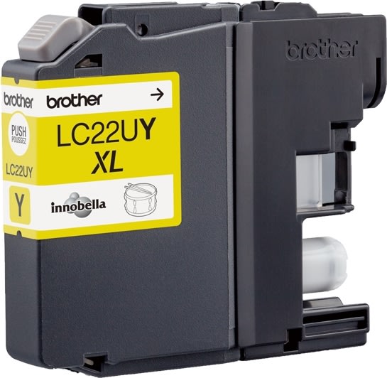 Bläckpatron Brother LC22UY XL Gul 1200 sidor