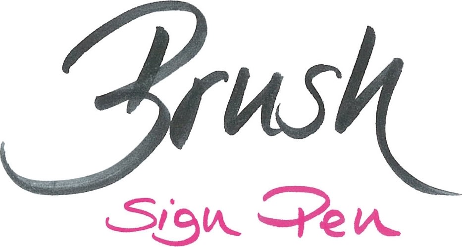 Pentel Brush Sign Pen Fineliner Blå