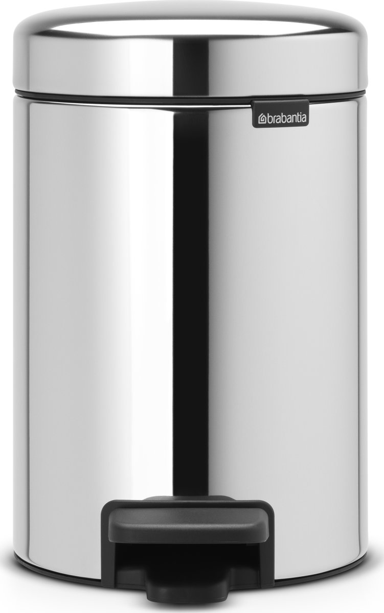 Brabantia Pedalspand 3 L, brilliant steel
