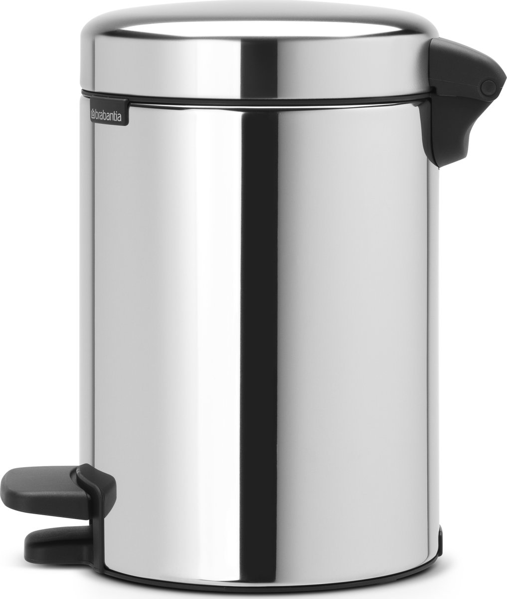 Brabantia Pedalspand 3 L, brilliant steel