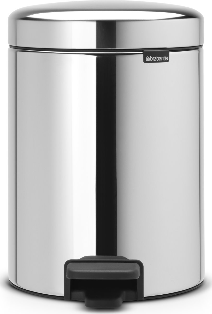 Brabantia Pedalspand, 5 L, brilliant steel