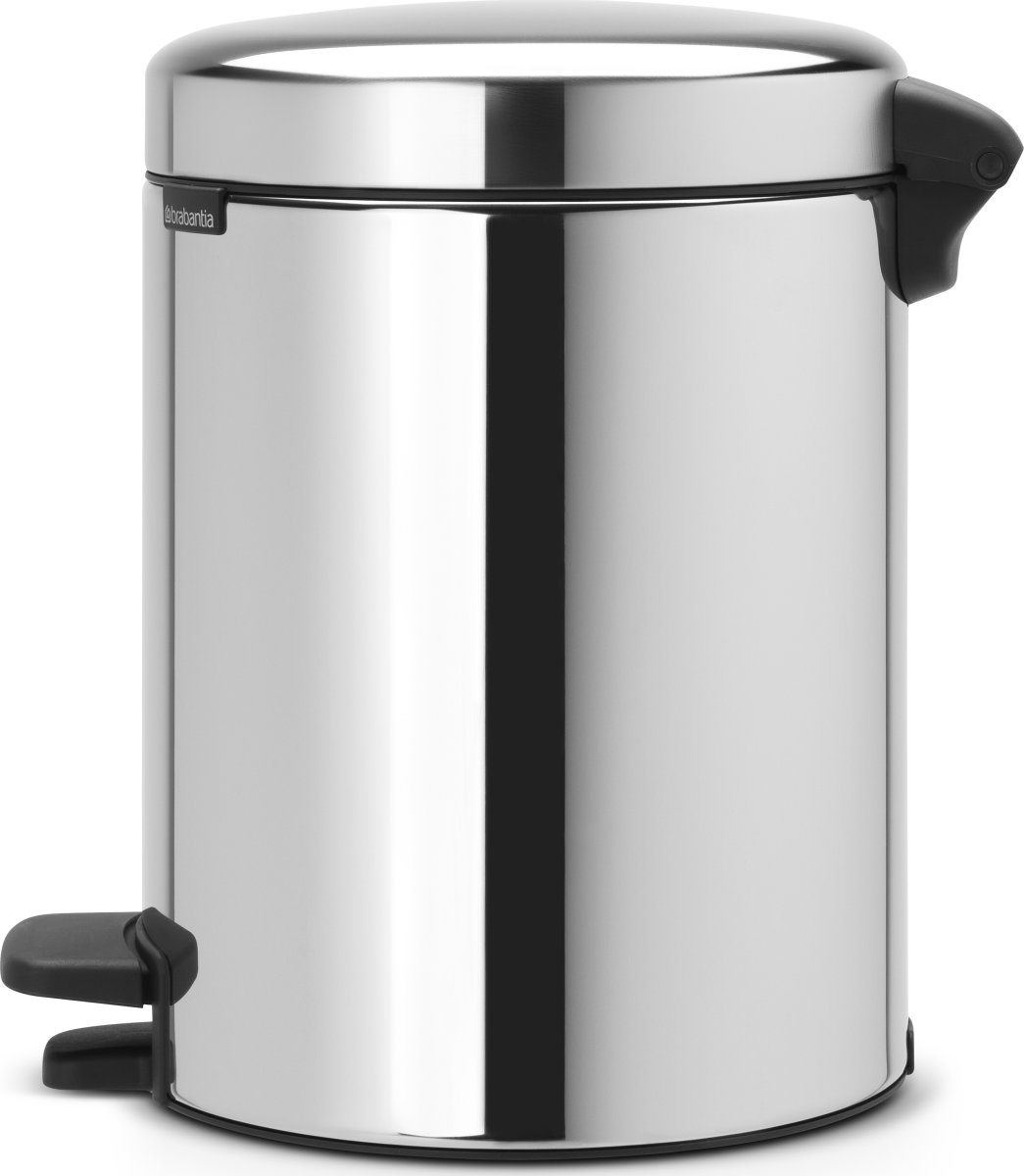 Brabantia Pedalspand, 5 L, brilliant steel