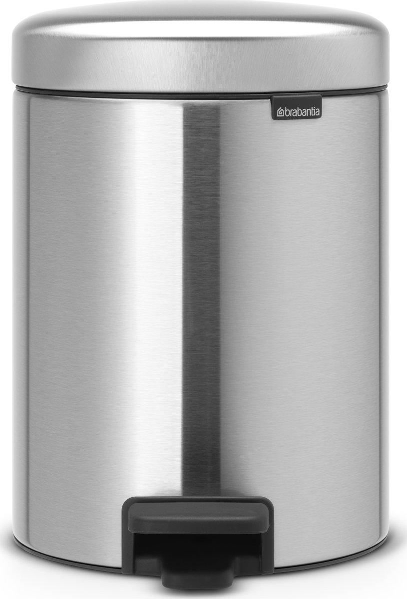Brabantia Pedalhink 5 L, matt steel