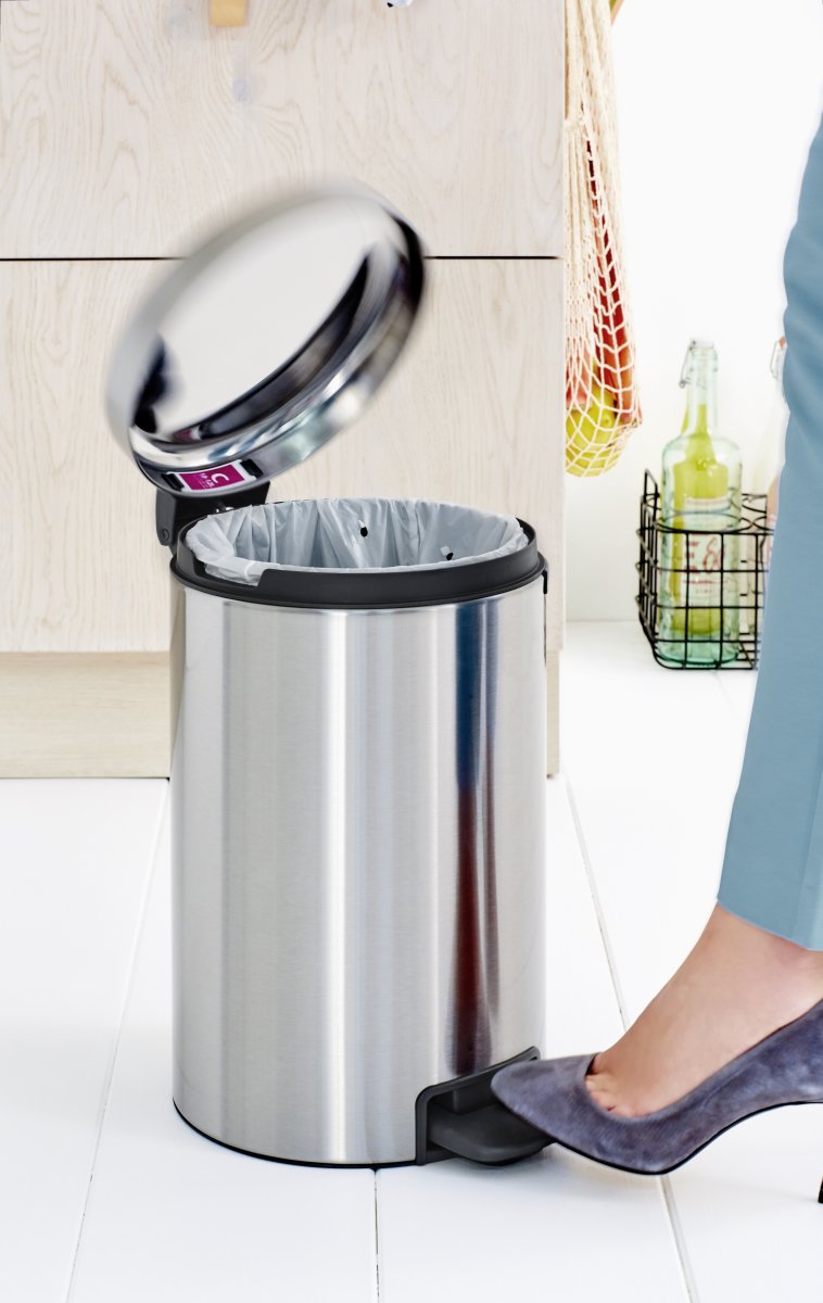 Brabantia Pedalhink, 12 L, matt steel FPP