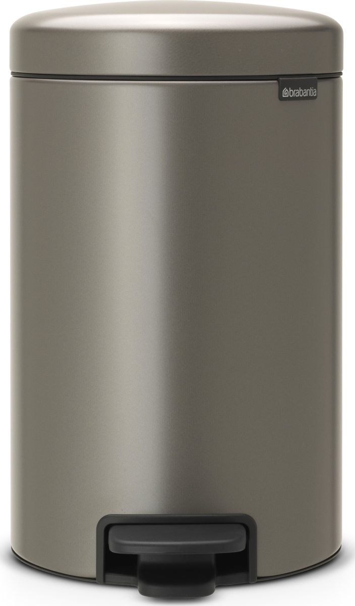 Brabantia Pedalspand, 12 L, platinum