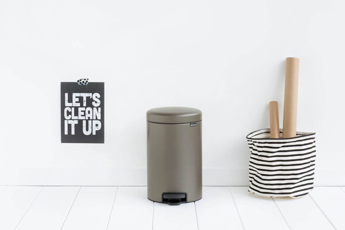 Brabantia Pedalhink 12 L, platinum