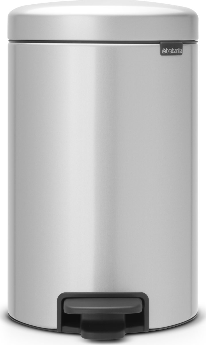 Brabantia Pedalspand, 12 L, metallic grey