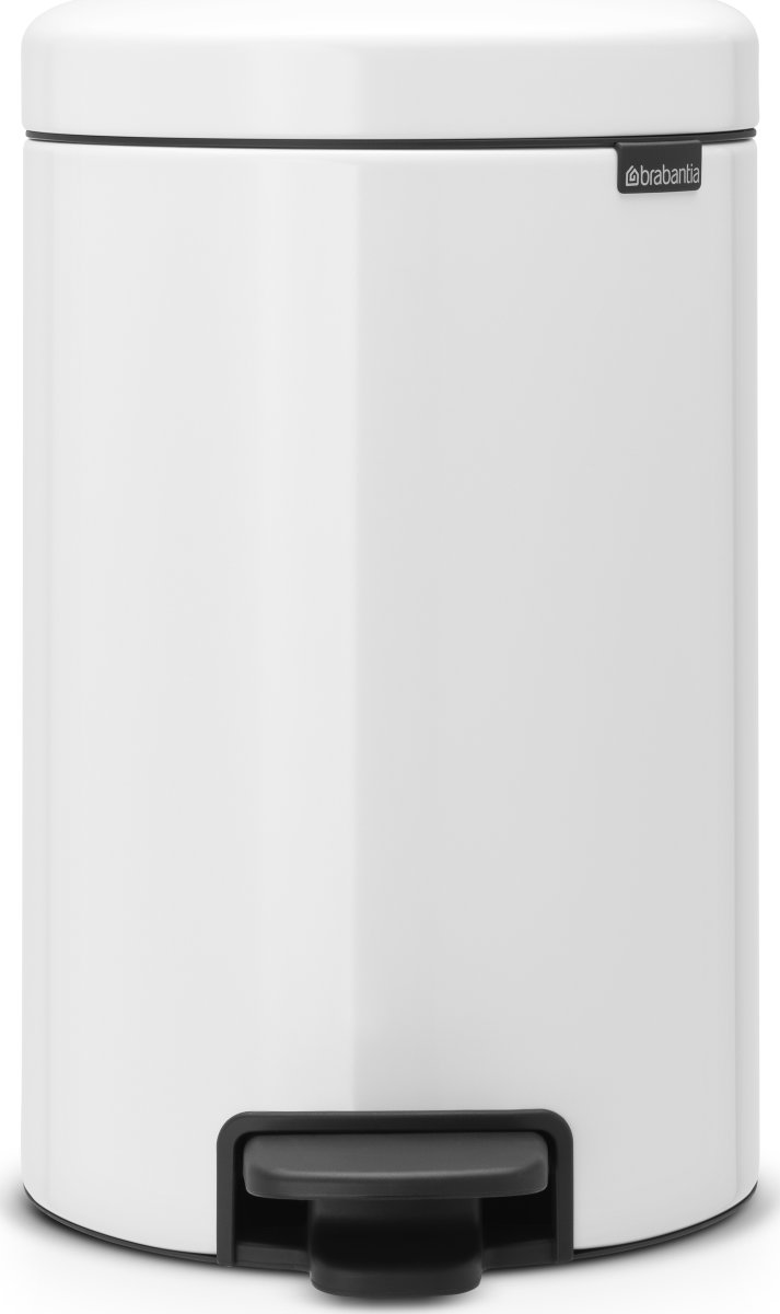 Brabantia Pedalspand, 12 L, white