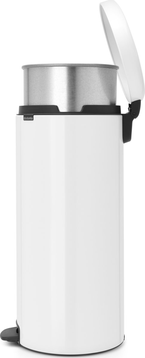 Brabantia Pedalhink 30 L, metallic, white
