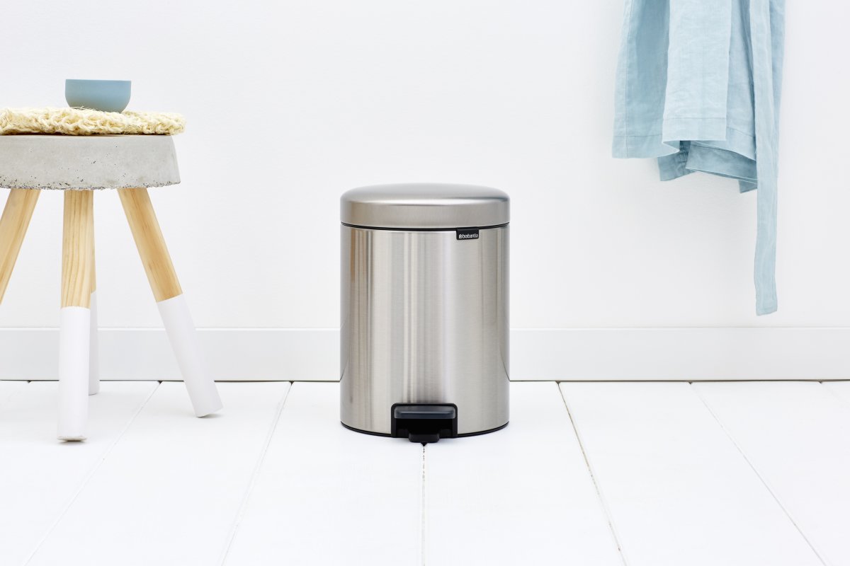 Brabantia Pedalhink 5 L, matt steel
