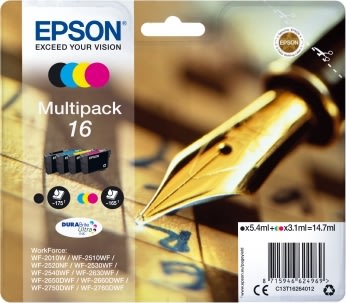 Epson C13T16264012 blækpatron, multipakke