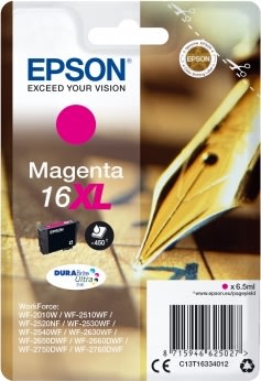 Bläckpatron Epson T1633/C13T16334012 XL Röd 450s