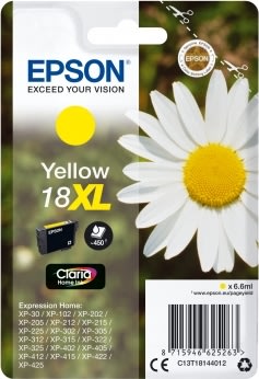 Bläckpatron Epson 18XL Gul 450 sidor