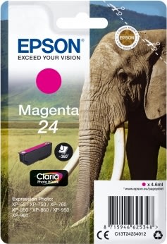 Bläckpatron Epson C13T24234012 Röd 360 sidor