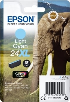 Bläckpatron Epson Nr. 24XL Ljusblå