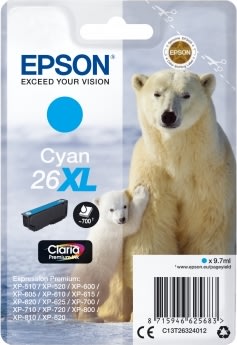 Bläckpatron Epson T2632 XL Blå 700 sidor