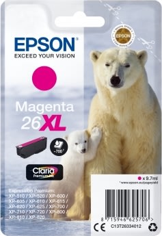 Bläckpatron Epson 26XL Röd 700 sidor