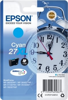 Bläckpatron Epson 27XL Blå 1100 sidor