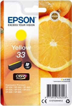 Bläckpatron Epson 33 Gul