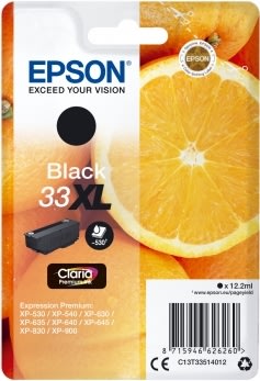 Epson 33XL bläckpatron, svart