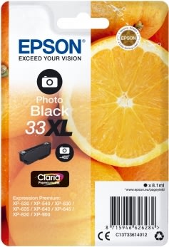 Epson 33XL bläckpatron, fotosvart