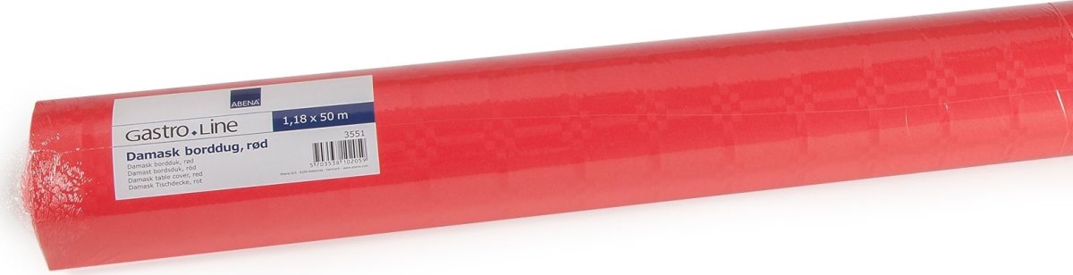 Pappersduk 1,18x50 m Röd