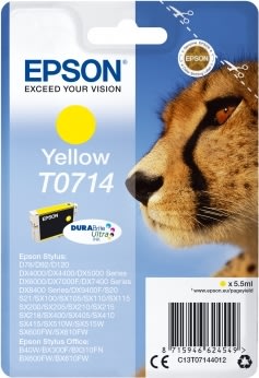Epson nr.T0714/C13T07144012 blækpatron, gul, 280s
