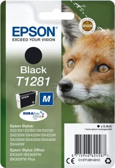 Epson nr T1281/C13T12814022 bläckpatron, svart, 17