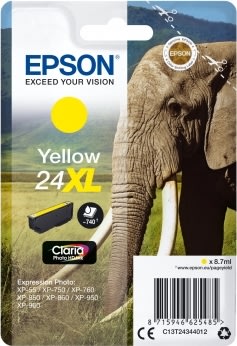 Epson nr T2434/C13T24344022 bläckpatron, gul, 740