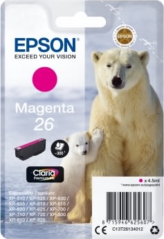 Bläckpatron Epson T2613/C13T26134022 Röd