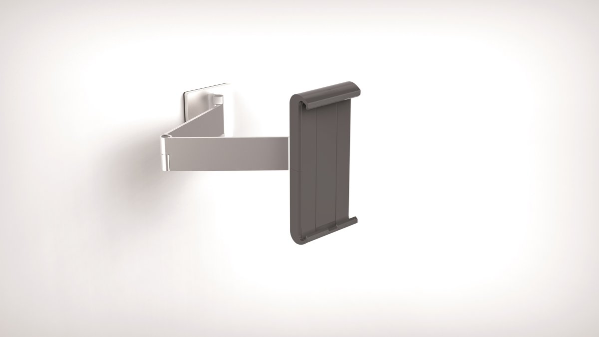 Durable väggställ till iPad/surfplatta, aluminium