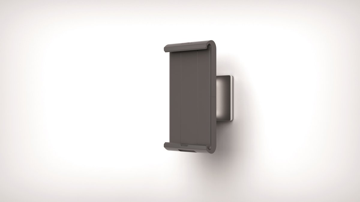 Durable väggställ till iPad/surfplatta, aluminium
